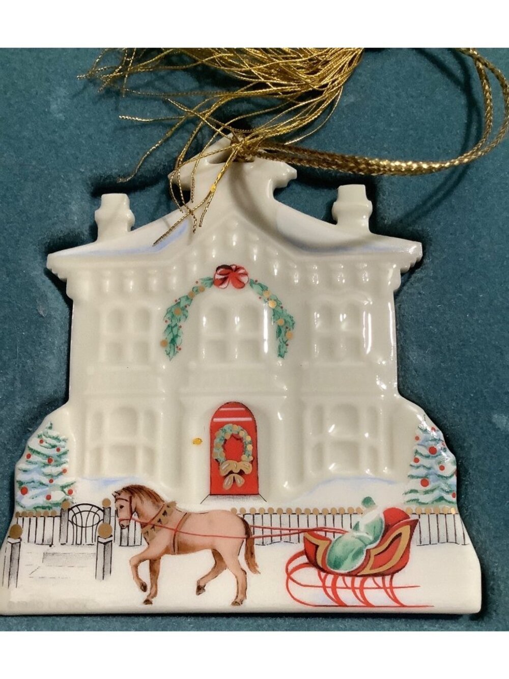 Vintage Lenox "Sheffield Manor" Porcelain Ornament
